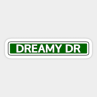 Dreamy Dr Street Sign Sticker